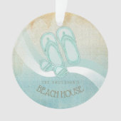 Zonnebrillen en Teenslippers Aqua ID623 Ornament (voorkant)