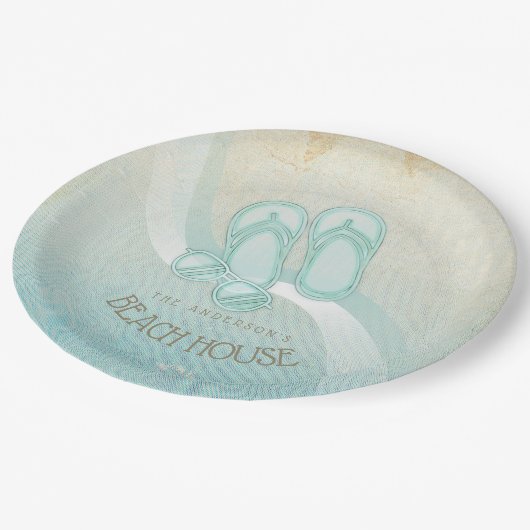 Zonnebrillen en Teenslippers Aqua ID623 Papieren Bordje (Gekanteld)