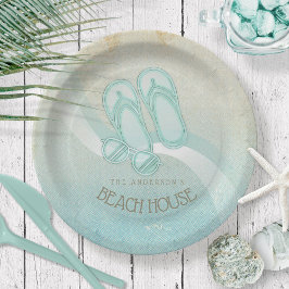 Zonnebrillen en Teenslippers Aqua ID623 Papieren Bordje