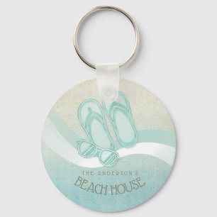 Zonnebrillen en Teenslippers Aqua ID623 Sleutelhanger