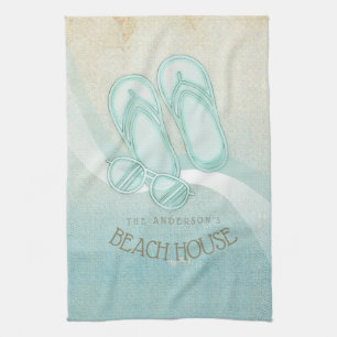 Zonnebrillen en Teenslippers Aqua ID623 Theedoek