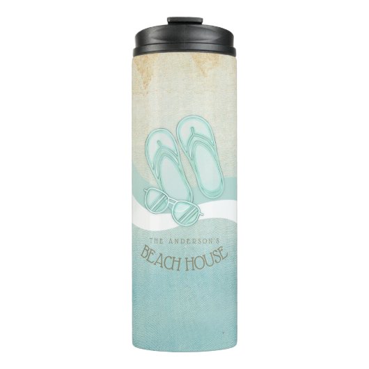 Zonnebrillen en Teenslippers Aqua ID623 Thermosbeker (Voorkant)