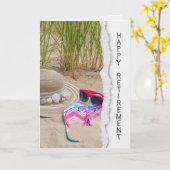 Zonnebrillen en Teenslippers Kaart (Gele Bloem)