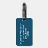 Zonnebrillen glimlachend gezicht bagagelabel (Achterkant verticaal)