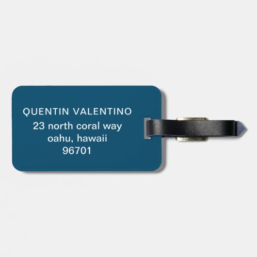 Zonnebrillen glimlachend gezicht bagagelabel (Achterkant horizontaal)