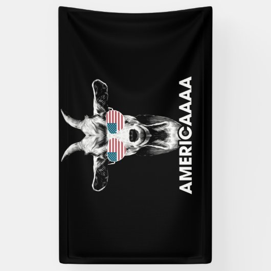 Zonnebrillen Goat Americaa 4 juli Patriottisch Spandoek (Verticaal)