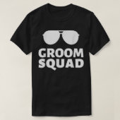 Zonnebrillen Groom Squad Funny Crew Bachelor Wedde T-shirt (Design voorkant)