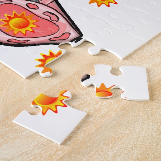 Zonnebrillen Jigzaag Puzzle Legpuzzel (Zijkant)