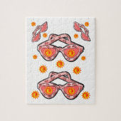 Zonnebrillen Jigzaag Puzzle Legpuzzel (Verticaal)