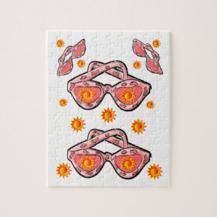 Zonnebrillen Jigzaag Puzzle Legpuzzel
