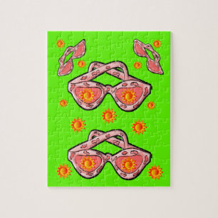 Zonnebrillen Jigzaag Puzzle Legpuzzel