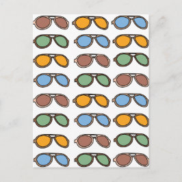 Zonnebrillen Kleurrijke Zomerzonnebril Briefkaart