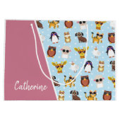 Zonnebrillen met naam voor de levende dieren groot cadeauzakje (Achterkant)