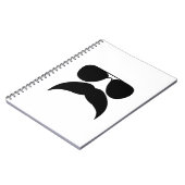 Zonnebrillen met snor - Kies achtergrondkleur Notitieboek (Linkerzijde)