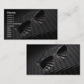 Zonnebrillen op rasterachtergrond visitekaartje (Voorkant / Achterkant)