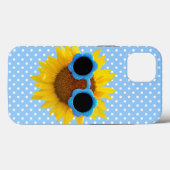 Zonnebrillen op zonnebloemen Case-Mate iPhone case (Achterkant (horizontaal))