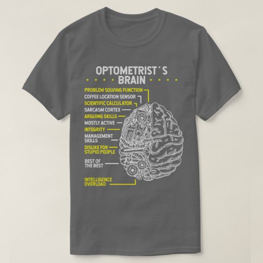 zonnebrillen Optometrist Optometrie T-shirt (Design voorkant)