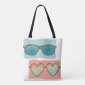 Zonnebrillen Paar Tote Bag (Achterkant)