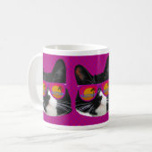 Zonnebrillen RockTuxedo Cat Fun Art Epic Koffiemok (Voorkant links)