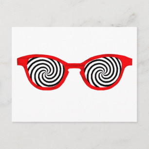 Zonnebrillen Rood rond de MUSEUM Zazzle Gif Briefkaart