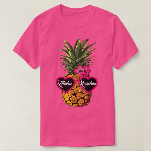 Zonnebrillen shirt Aloha Beaches Hawaiia (Design voorkant)