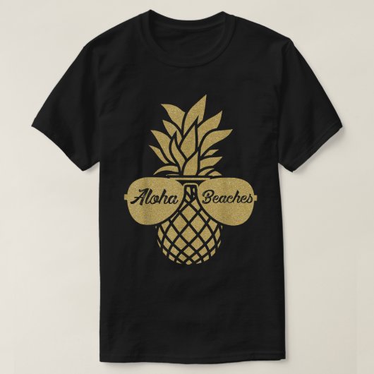 Zonnebrillen shirt Aloha Beaches Hawaiia (Design voorkant)