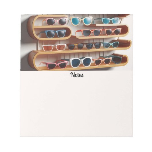 Zonnebrillen Trendy Kleurrijke Mode Style Notitieb Notitieblok (Voorkant)