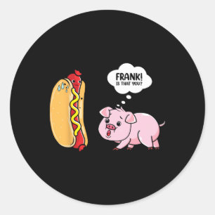 Zonnebrillen Uit Warme Hotdogbroodjes Uit Grappige Ronde Sticker