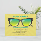 Zonnebrillen uitnodiging (Staand voorkant)