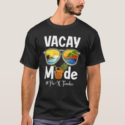Zonnebrillen Vacay Mode Pre-leraar Summer Vibes B T-shirt (Voorkant)