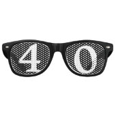 Zonnebrillen van 40 jaar oude verjaardag (Voorkant)