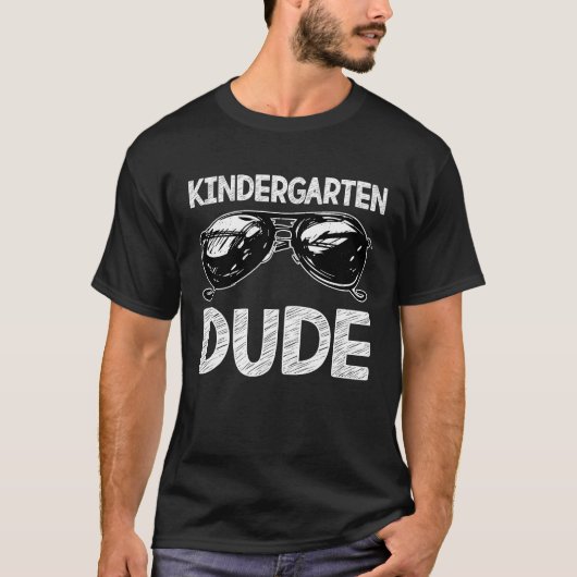 Zonnebrillen van Kindergarten terug naar school vo T-shirt (Voorkant)