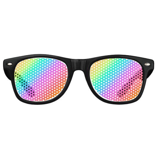Zonnebrillen van pastel Rainbow Gay Pride Party (Voorkant)