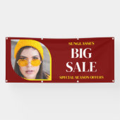Zonnebrillen Verkoop Aanbieding Aangepaste Banner (Horizontaal)