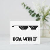 Zonnebrillen verwerken briefkaart (Staand voorkant)