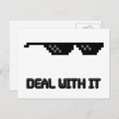 Zonnebrillen verwerken briefkaart (Voorkant / Achterkant)