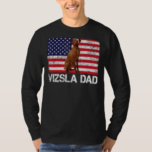 Zonnebrillen Vizsla Dad Flag American Usa Dog T-shirt