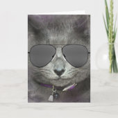 Zonnebrillen voor de dag van de geboorte kaart (Voorkant)