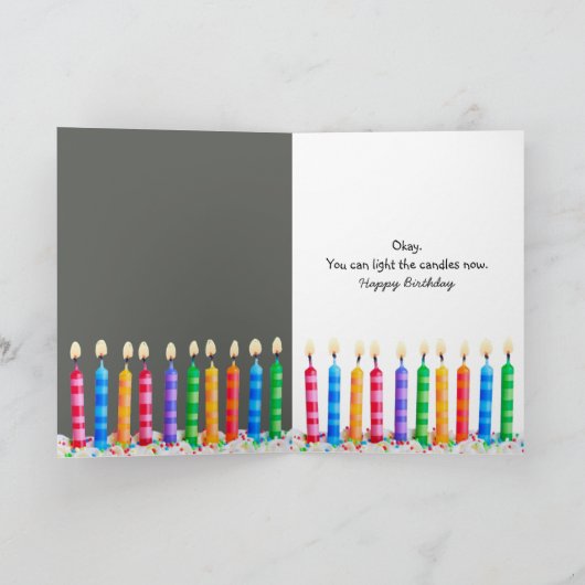 Zonnebrillen voor de dag van de geboorte kaart (Binnen)