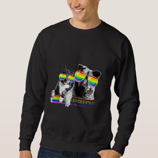 Zonnebrillen voor honden en katten Gay Pride Flag Trui (Voorkant)