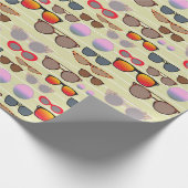 Zonnebrillen voor je Beach Party cadeaus Cadeaupapier (Hoek)