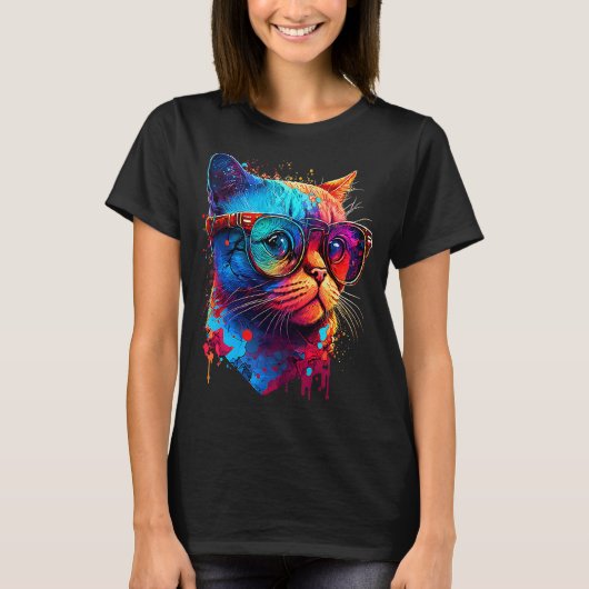 Zonnebrillen Zonnebrillen Hart Cute Kitten Cat T-shirt (Voorkant)