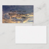 Zonnebruiloft Informatiekaartje (Voorkant / Achterkant)