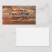 Zonnebruiloft Informatiekaartje (Voorkant / Achterkant)