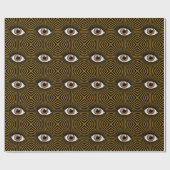 Zonnebruin Oog Cadeaupapier (Vlak)