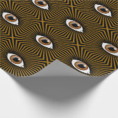 Zonnebruin Oog Cadeaupapier (Hoek)
