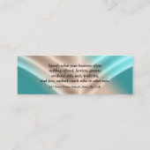 Zonnebruinzonnezout, brons mini visitekaartje (Achterkant)