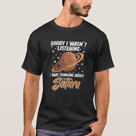 Zonnebuis van het Saturnus Planet Ring T-shirt (Voorkant)