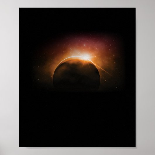 Zonnebuisvernevelstaar Galaxy Earth Moon Poster (Voorkant)
