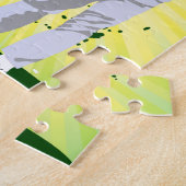 Zonneburst golfer jigzaag puzzel met golfer (Zijkant)